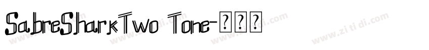 SabreSharkTwo Tone字体转换